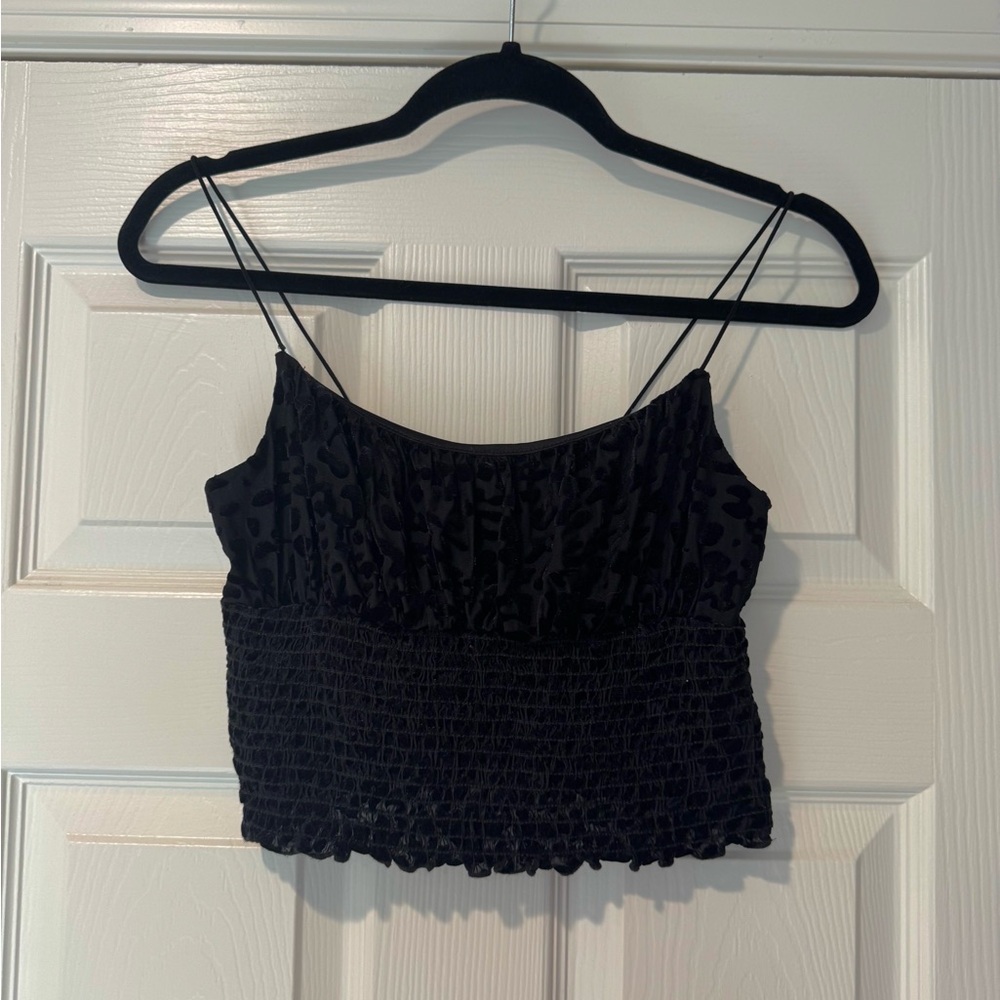 Urban Outfitters Black Animal Print Camisole